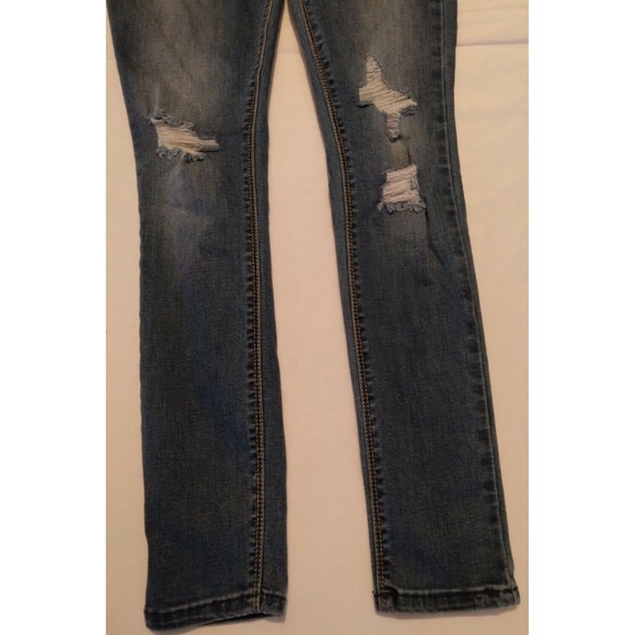 Seven 7 Booty Shaper Leggings Denim Jeans Jeggings Distressed Size 6 - Picture 3 of 10